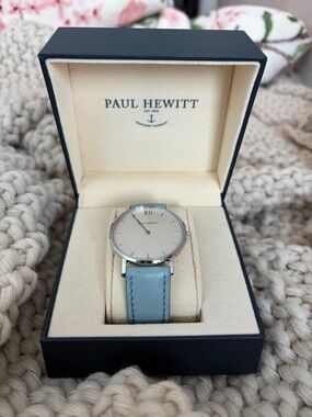 Paul Hewitt Sailor Line Blue Leather Watch